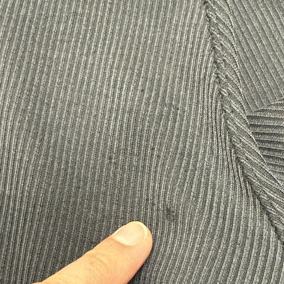 Lululemon Brushed Softstreme Ribbed Zip Flared Pant 32.5" Black Women's Size 2 - Picture 16 of 16